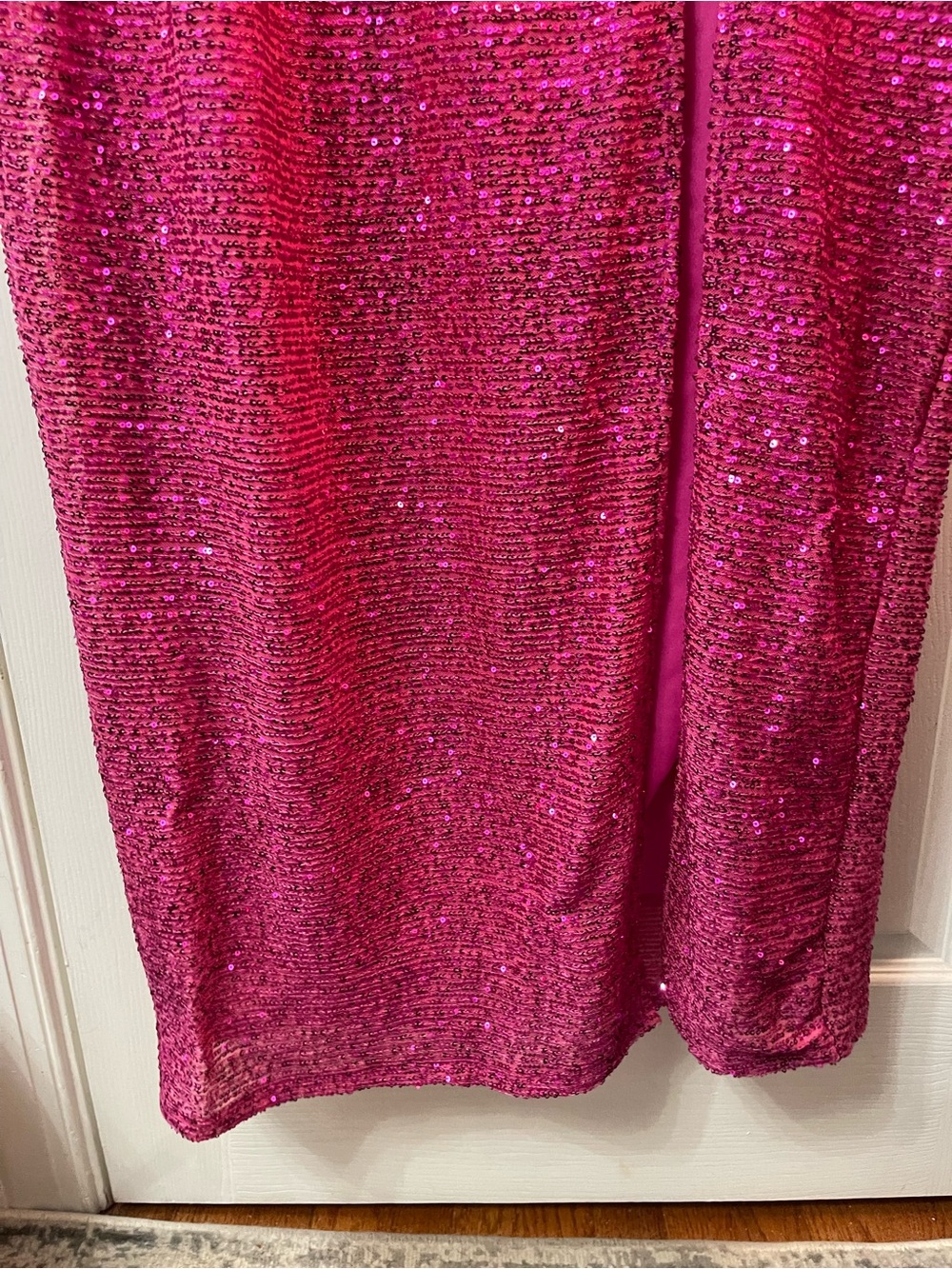 Fashion Nova Fuchsia Sequin Maxi Dress TALL - Picture 7 of 12